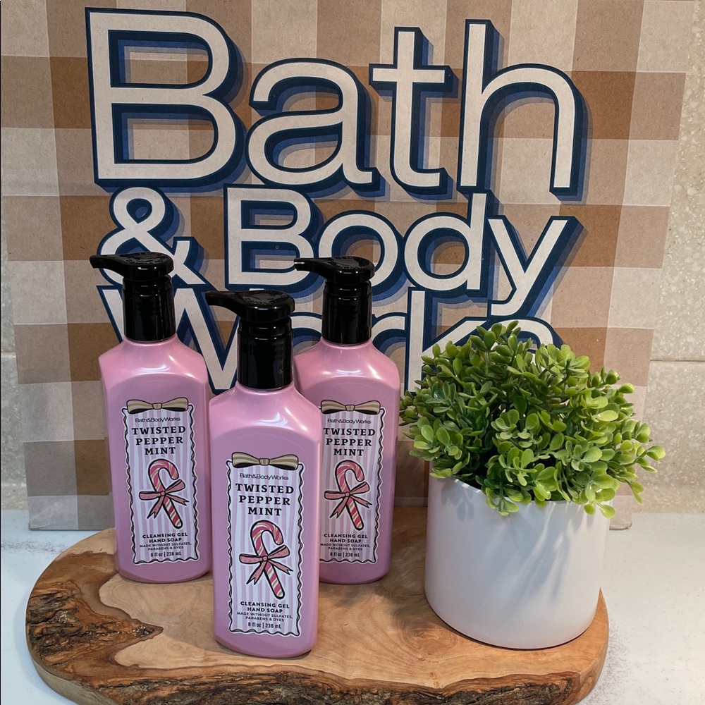 3 Set🎉Bath & Body Works Twisted Peppermint Hand Soap